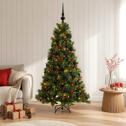 Artificial Christmas Tree with Bauble 150 cm 150 LEDs