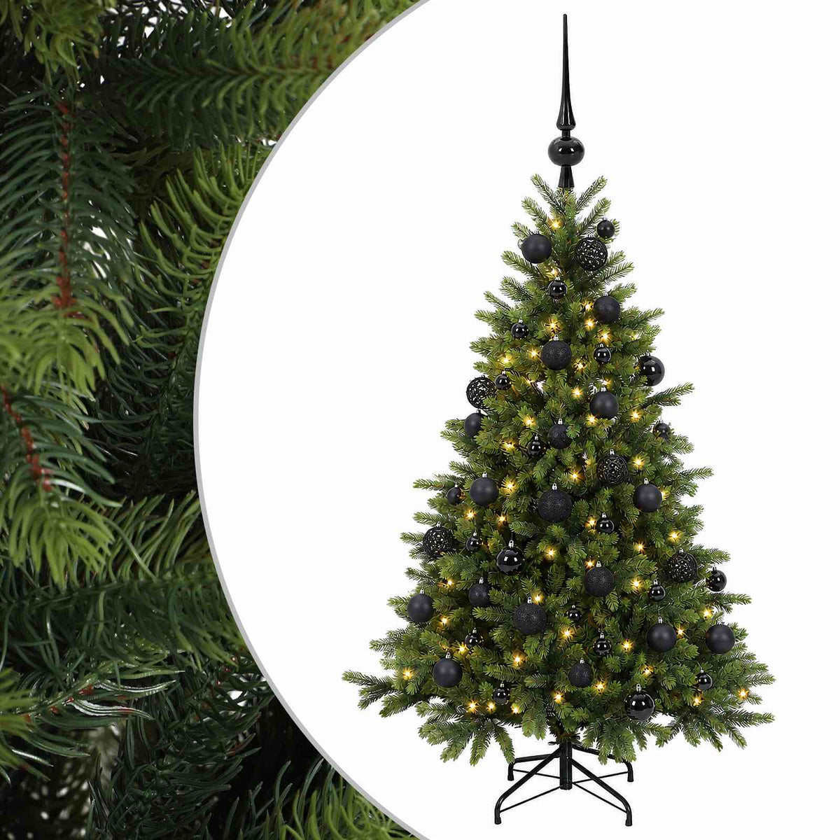 Artificial Christmas Tree with Bauble 120 cm 150 LEDs