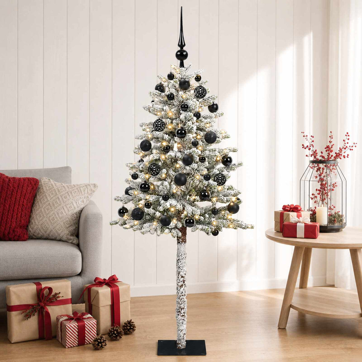 Artificial Christmas Tree with Bauble 120 cm 150 LEDs