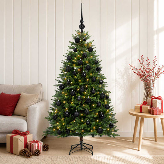Artificial Christmas Tree with Bauble 150 cm 150 LEDs