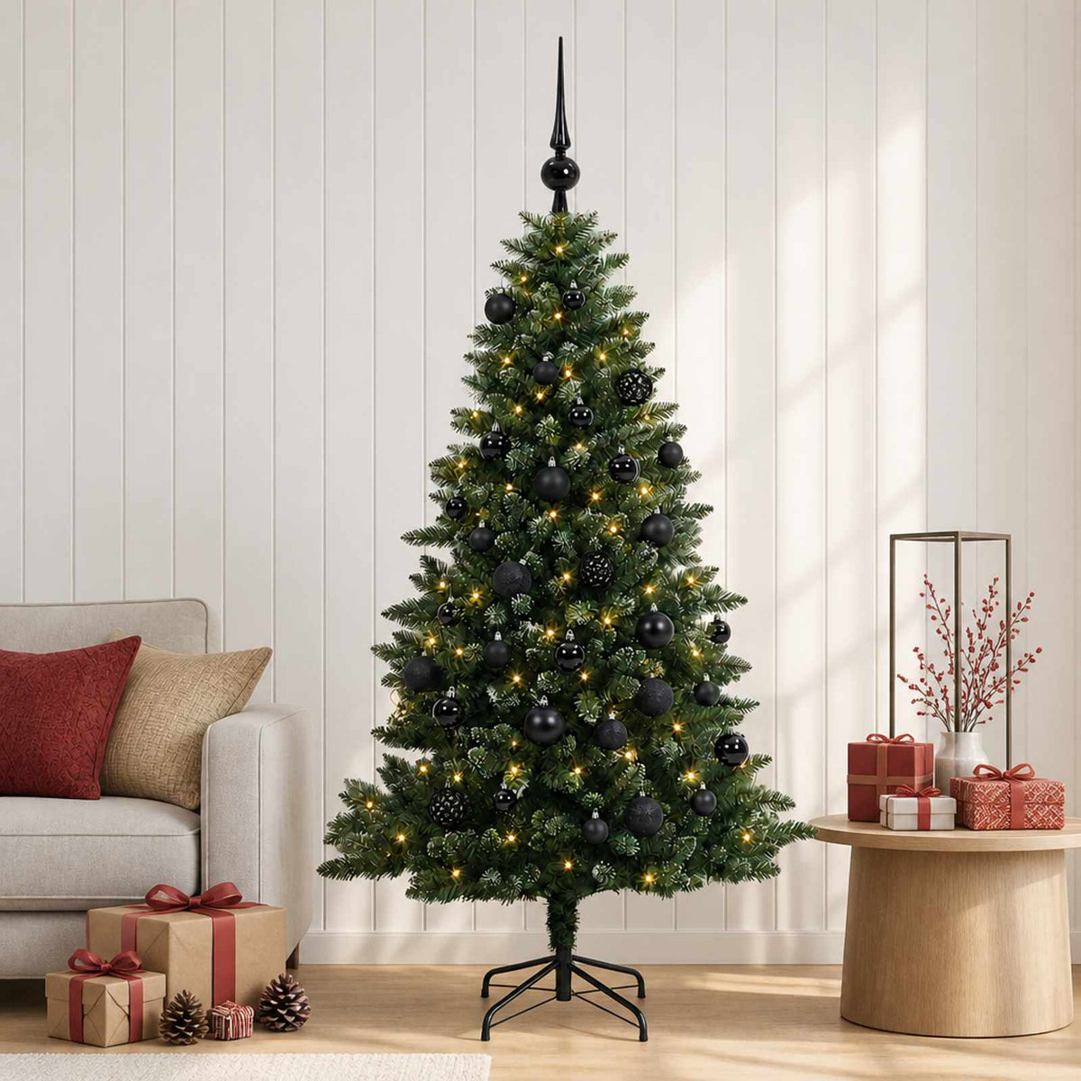 Artificial Christmas Tree with Bauble 120 cm 150 LEDs