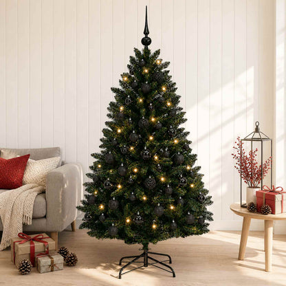 Artificial Christmas Tree Dark Green with Bauble 180 cm