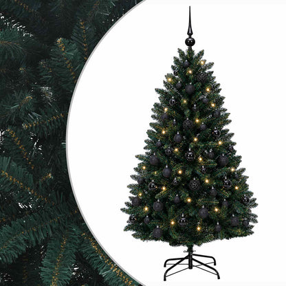 Artificial Christmas Tree Dark Green with Bauble 150 cm