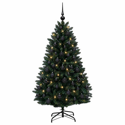 Artificial Christmas Tree Dark Green with Bauble 150 cm