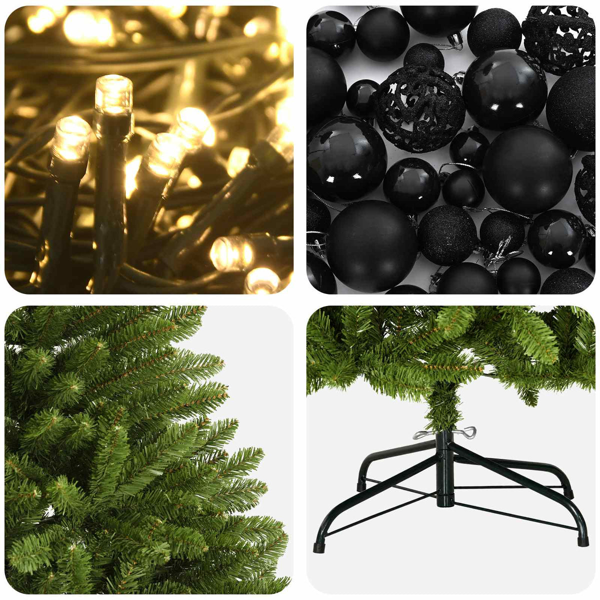 Artificial Christmas Tree Light Green with Bauble 120 cm