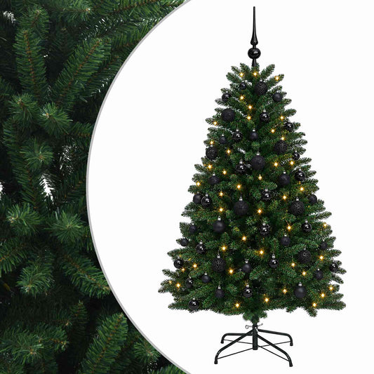 Artificial Christmas Tree Mid-green with Ornament 120 cm