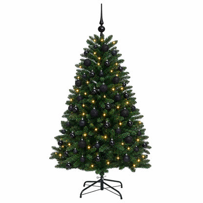 Artificial Christmas Tree Mid-green with Ornament 120 cm
