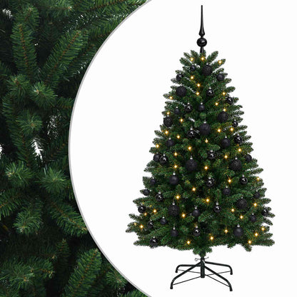 Artificial Christmas Tree Mid-green with Ornament 150 cm