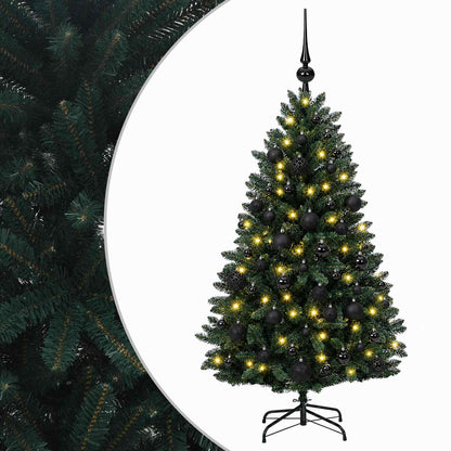 Artificial Christmas Tree Dark Green with Bauble 120 cm