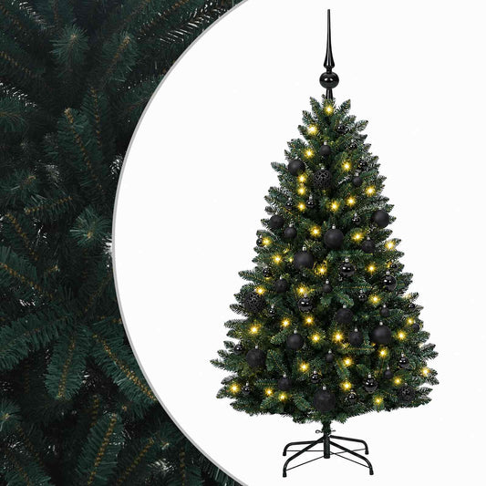 Artificial Christmas Tree Dark Green with Bauble 120 cm