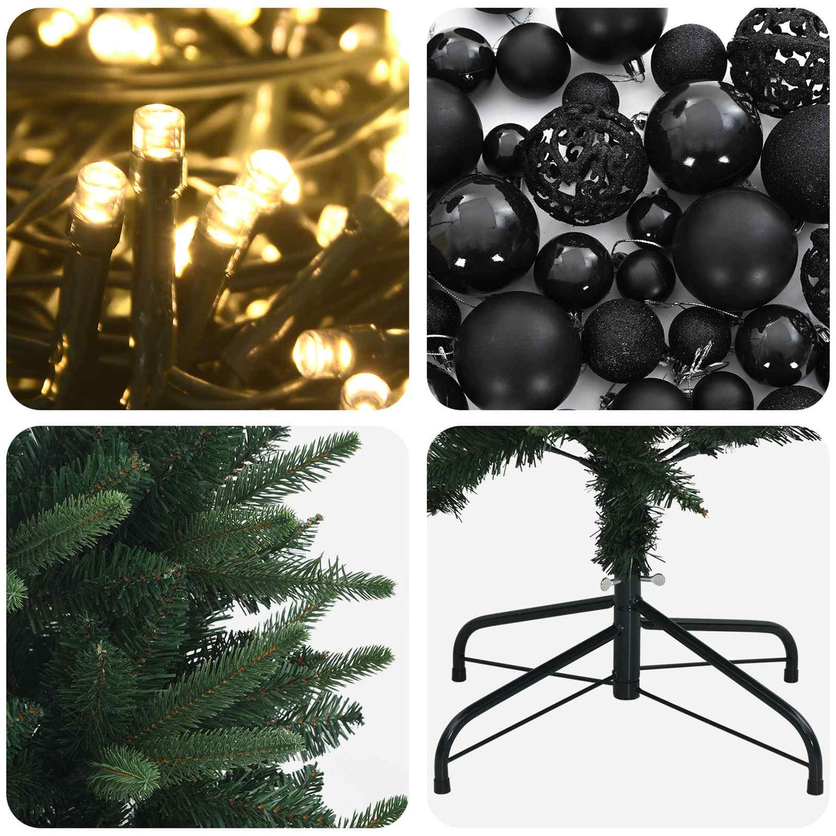 Artificial Christmas Tree with Bauble 120 cm 150 LEDs