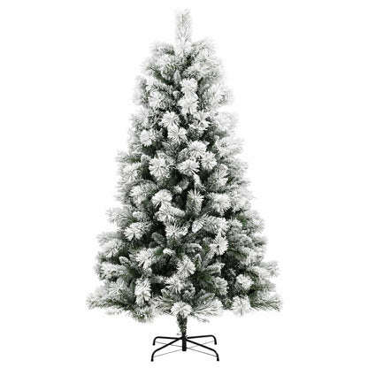 Artificial Hinged Christmas Tree with Baubles 150 cm 150 LEDs