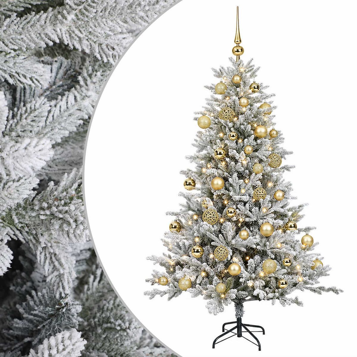 Artificial Christmas Tree with Bauble 120 cm 150 LEDs