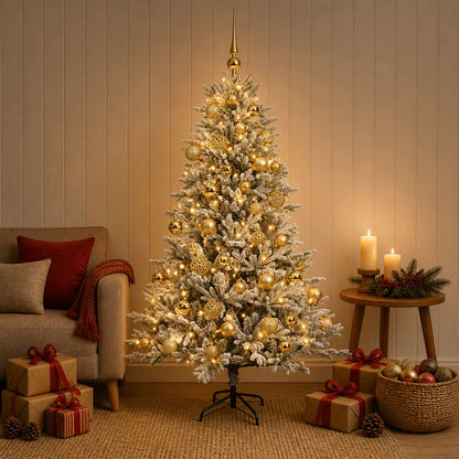 Artificial Christmas Tree with Bauble 120 cm 150 LEDs
