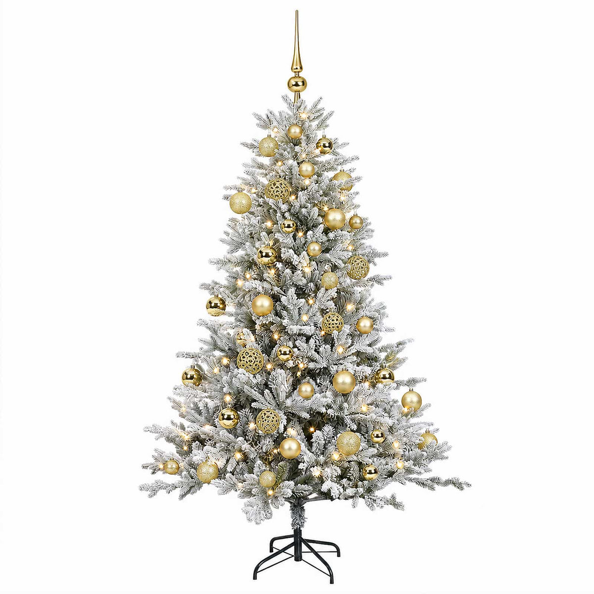 Artificial Christmas Tree with Bauble 150 cm 150 LEDs