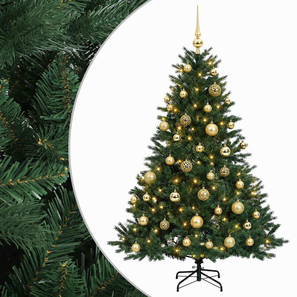 Artificial Christmas Tree with Bauble 120 cm 150 LEDs