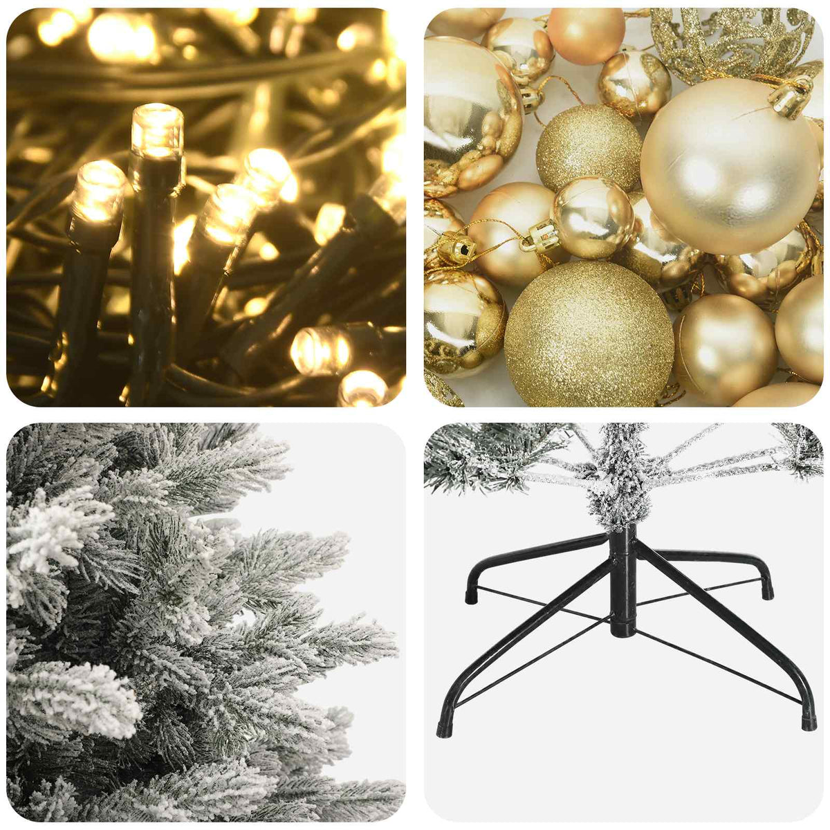 Artificial Christmas Tree with Bauble 120 cm 150 LEDs