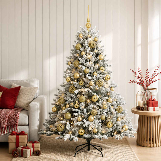 Artificial Christmas Tree with Bauble 150 cm 150 LEDs