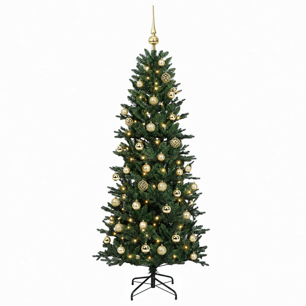 Artificial Christmas Tree with Bauble 150 cm 150 LEDs