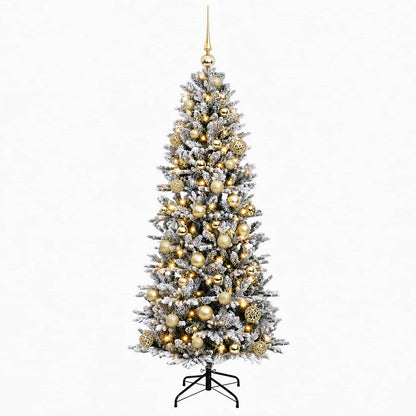 Artificial Christmas Tree with Bauble 150 cm 150 LEDs
