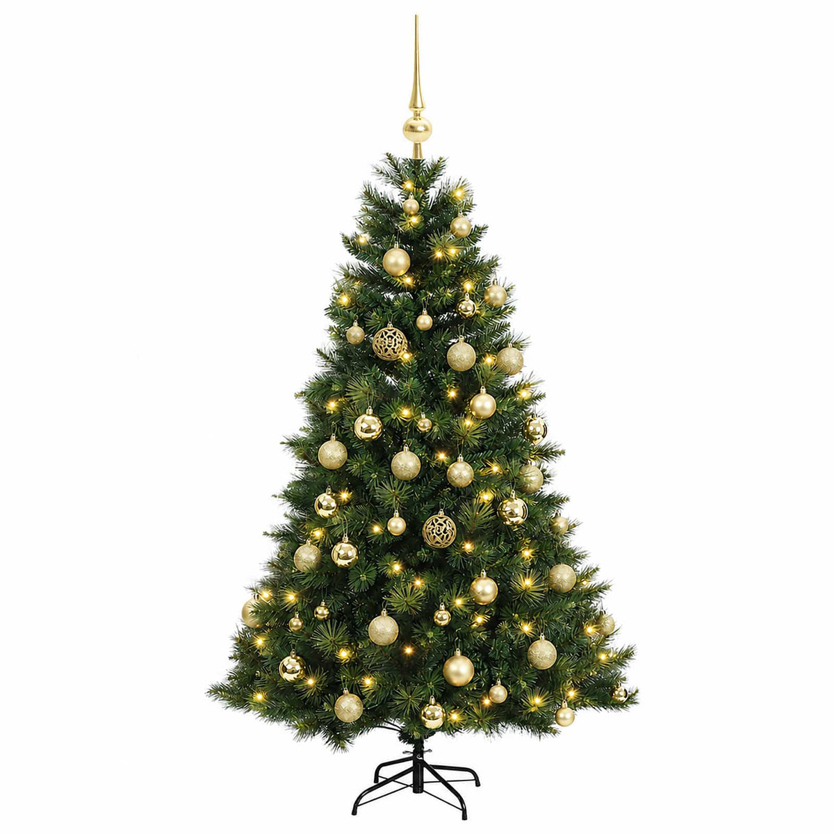 Artificial Christmas Tree with Bauble 150 cm 150 LEDs