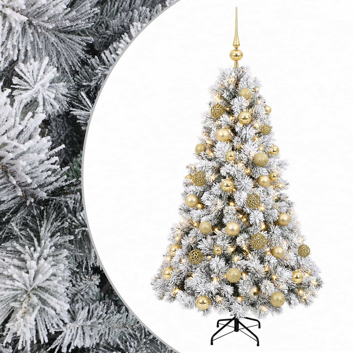 Artificial Christmas Tree with Bauble 120 cm 150 LEDs