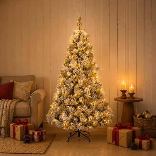 Artificial Christmas Tree with Bauble 150 cm 150 LEDs