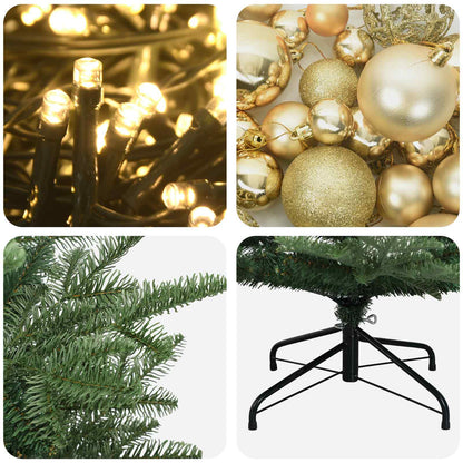 Artificial Christmas Tree with Bauble 120 cm 150 LEDs