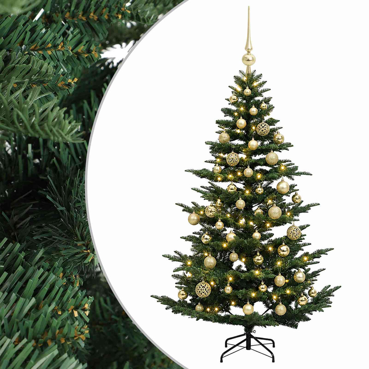 Artificial Christmas Tree with Bauble 120 cm 150 LEDs