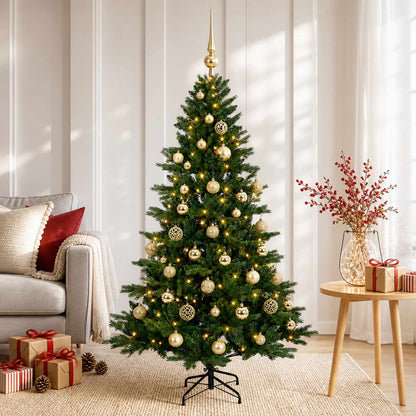Artificial Christmas Tree with Bauble 150 cm 150 LEDs