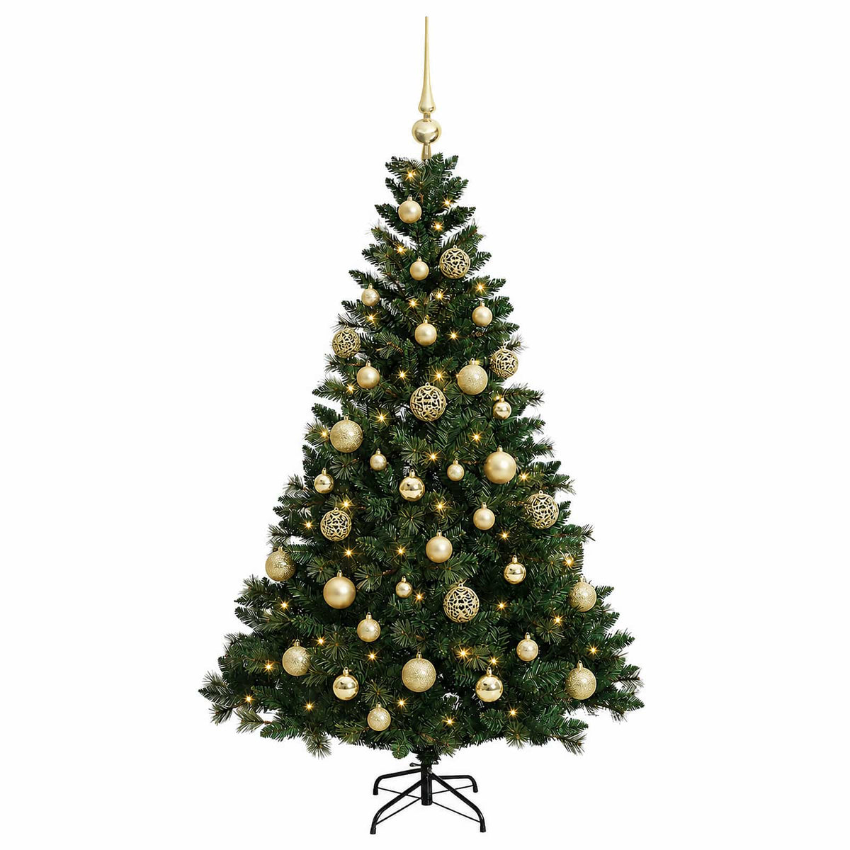 Artificial Christmas Tree with Bauble 150 cm 150 LEDs