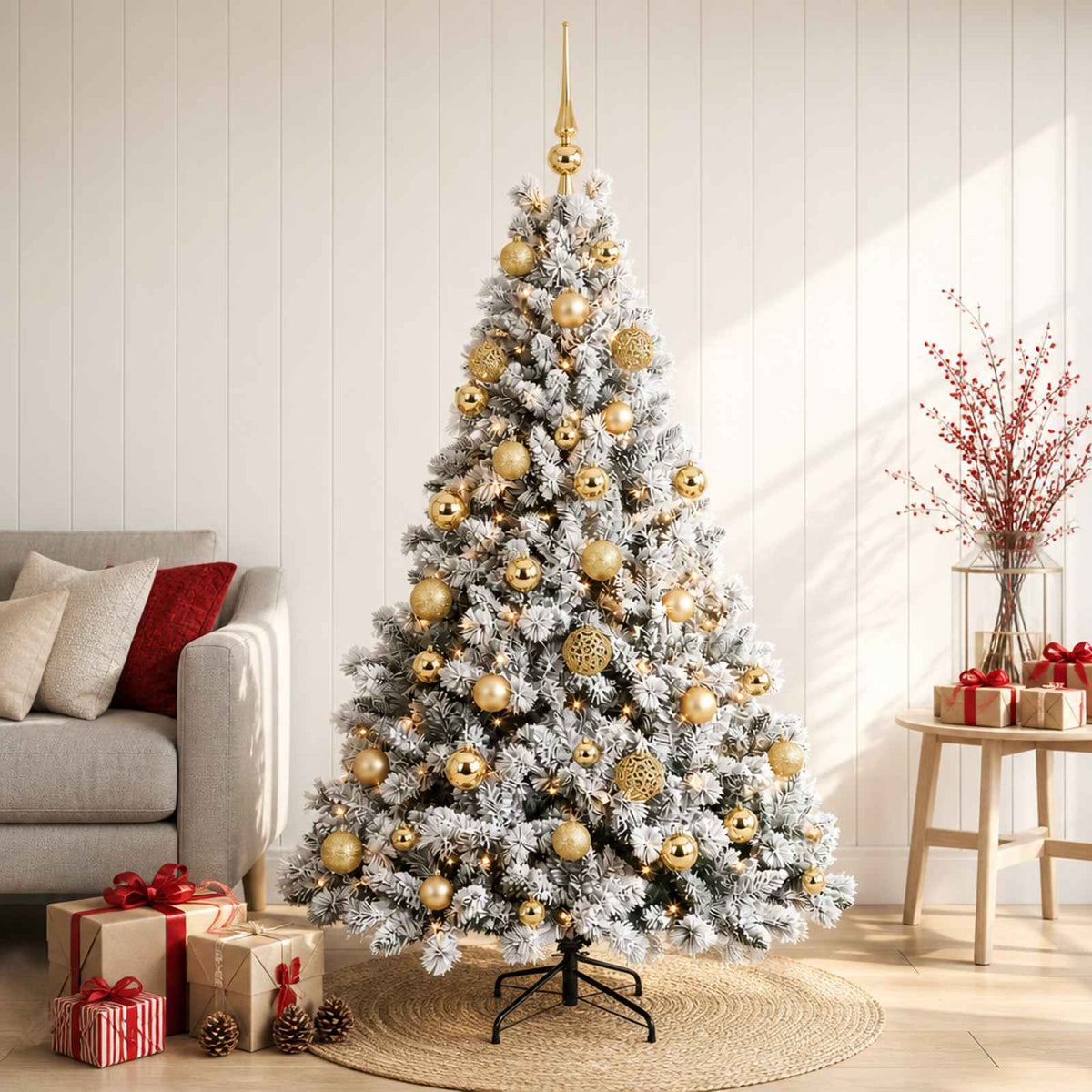 Artificial Christmas Tree with Bauble 120 cm 150 LEDs