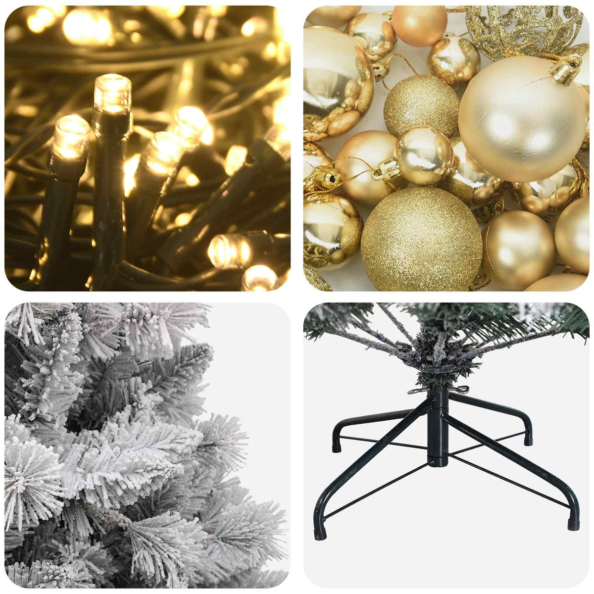 Artificial Christmas Tree with Bauble 150 cm 150 LEDs