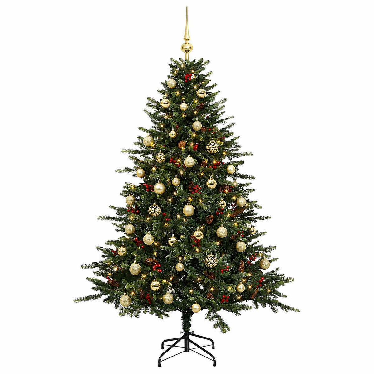 Artificial Christmas Tree with Bauble 120 cm 150 LEDs