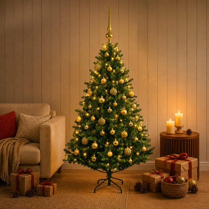Artificial Christmas Tree with Bauble 150 cm 150 LEDs