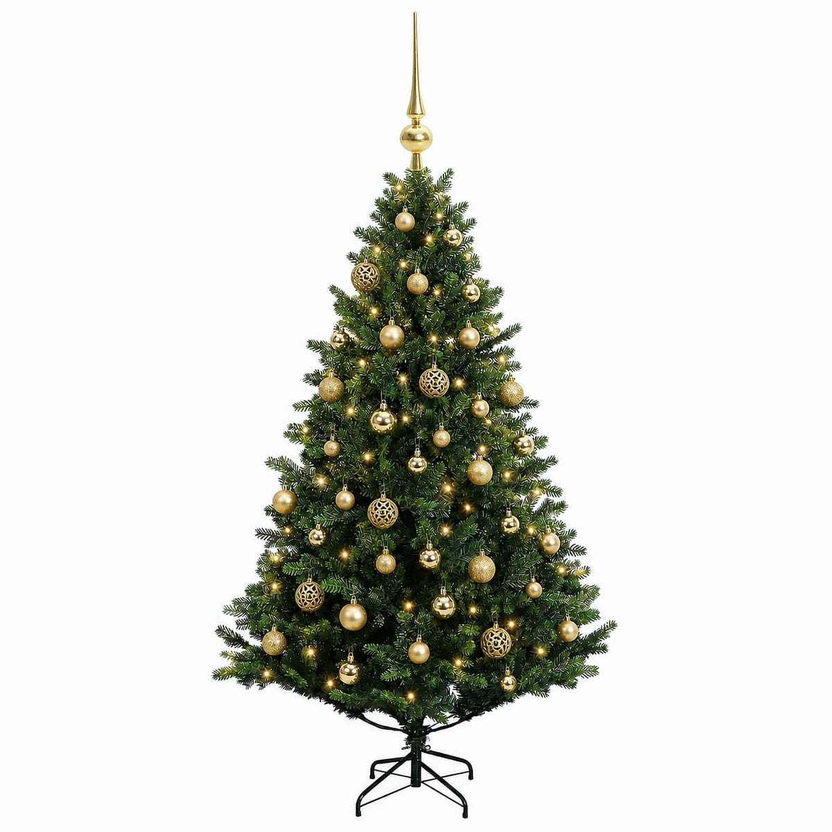Artificial Christmas Tree with Bauble 150 cm 150 LEDs