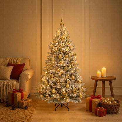 Artificial Christmas Tree with Bauble 150 cm 150 LEDs