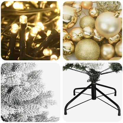 Artificial Christmas Tree with Bauble 150 cm 150 LEDs