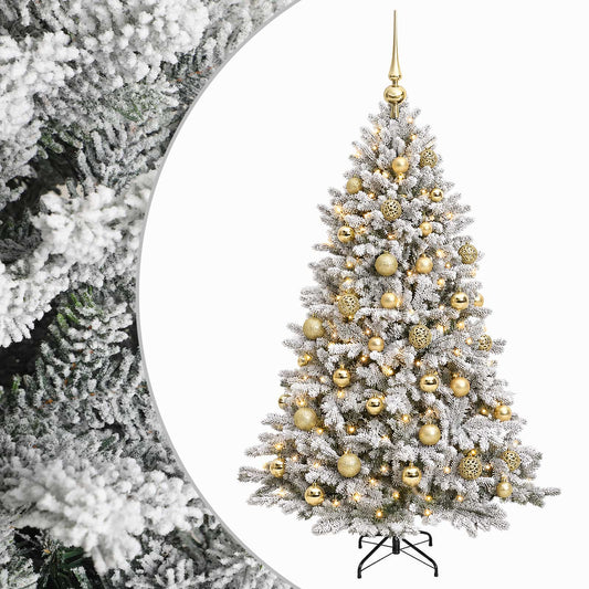Artificial Christmas Tree with Bauble 150 cm 150 LEDs