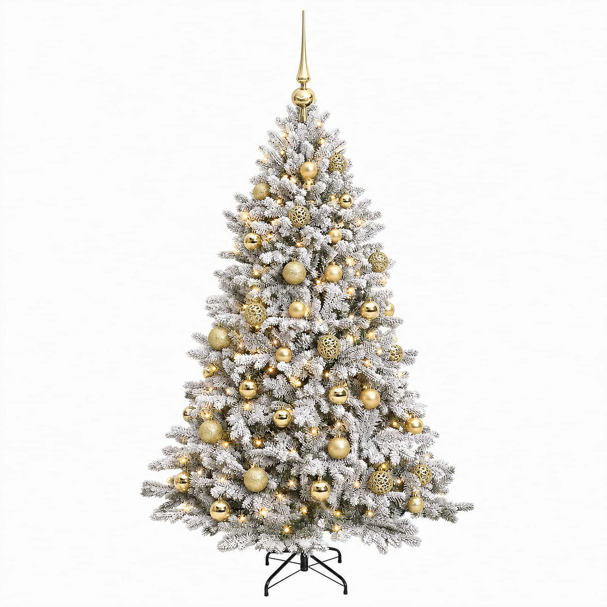 Artificial Christmas Tree with Bauble 150 cm 150 LEDs