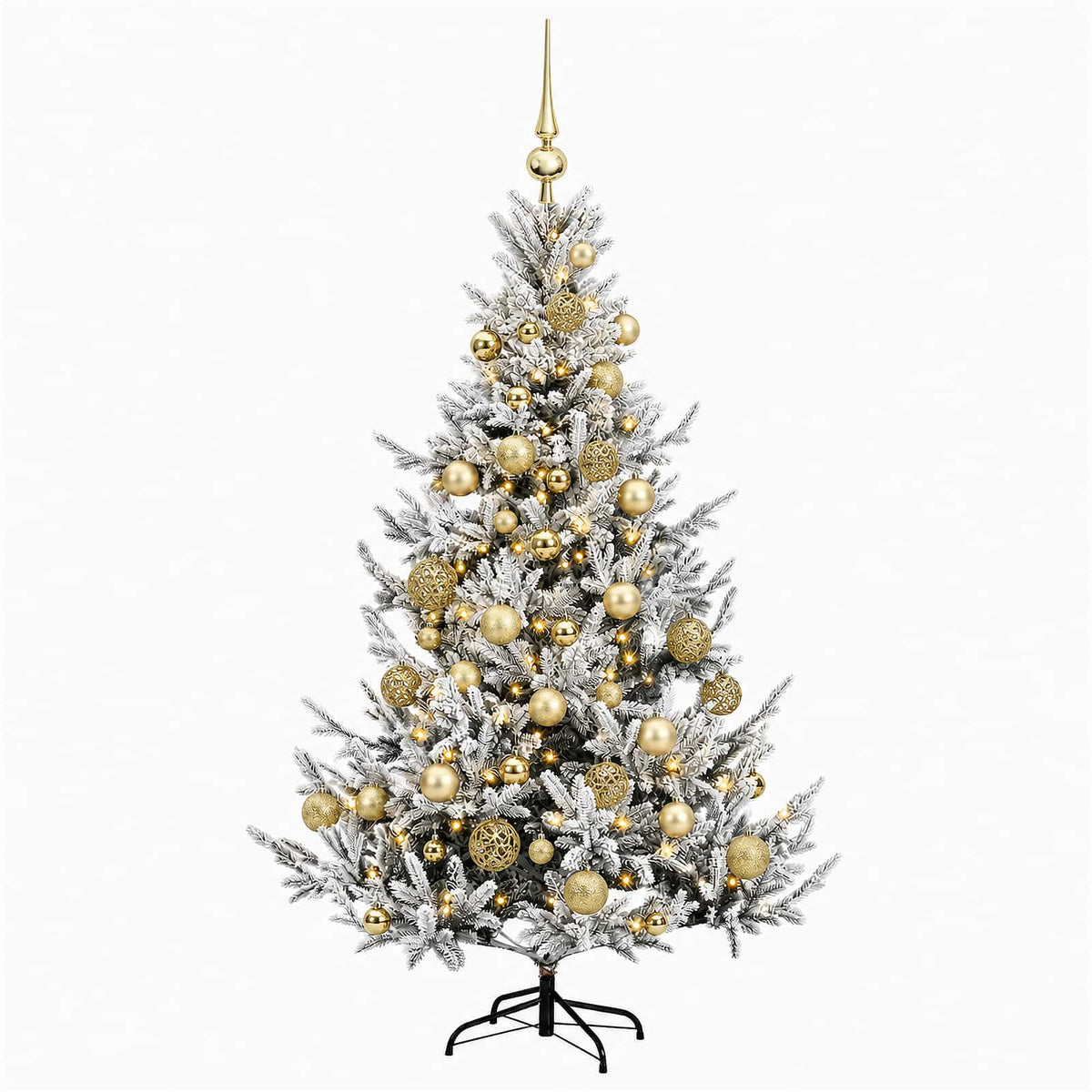 Artificial Christmas Tree with Bauble 150 cm 150 LEDs