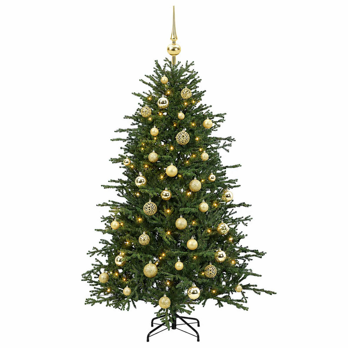 Artificial Christmas Tree with Bauble 120 cm 150 LEDs