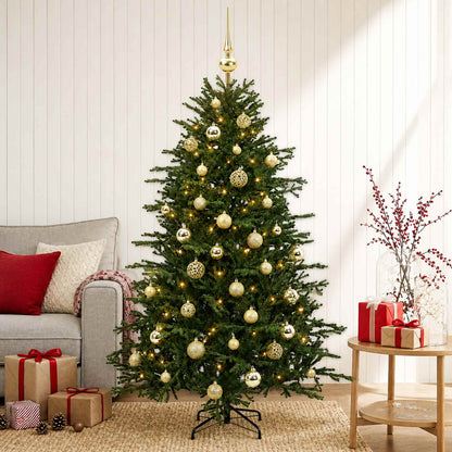 Artificial Christmas Tree with Bauble 150 cm 150 LEDs