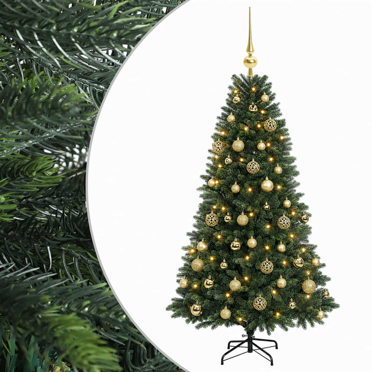 Artificial Christmas Tree with Bauble 120 cm 150 LEDs
