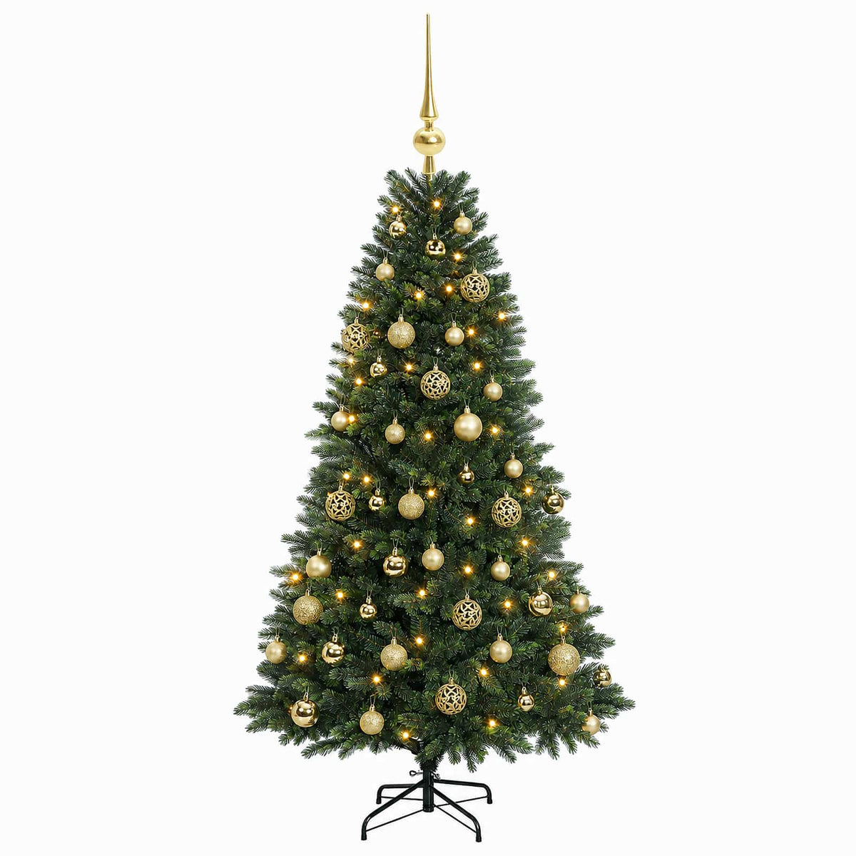 Artificial Christmas Tree with Bauble 120 cm 150 LEDs