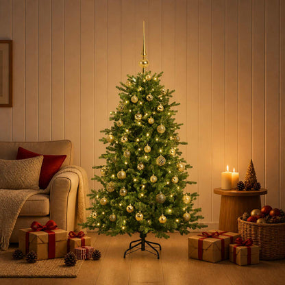 Artificial Christmas Tree with Bauble 150 cm 150 LEDs
