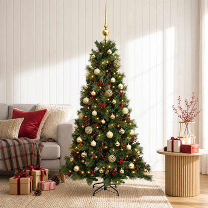 Artificial Christmas Tree with Bauble 150 cm 150 LEDs