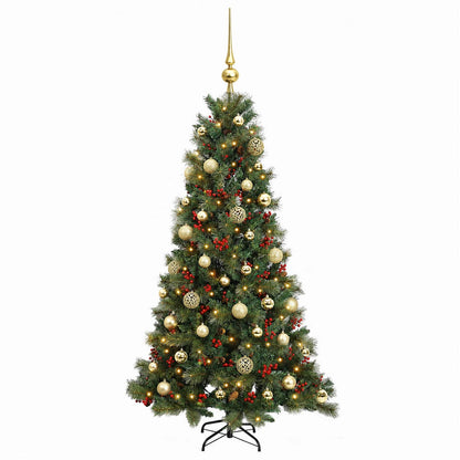 Artificial Christmas Tree with Bauble 150 cm 150 LEDs