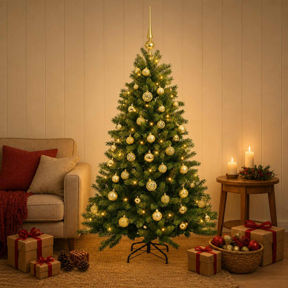 Artificial Christmas Tree with Bauble 150 cm 150 LEDs
