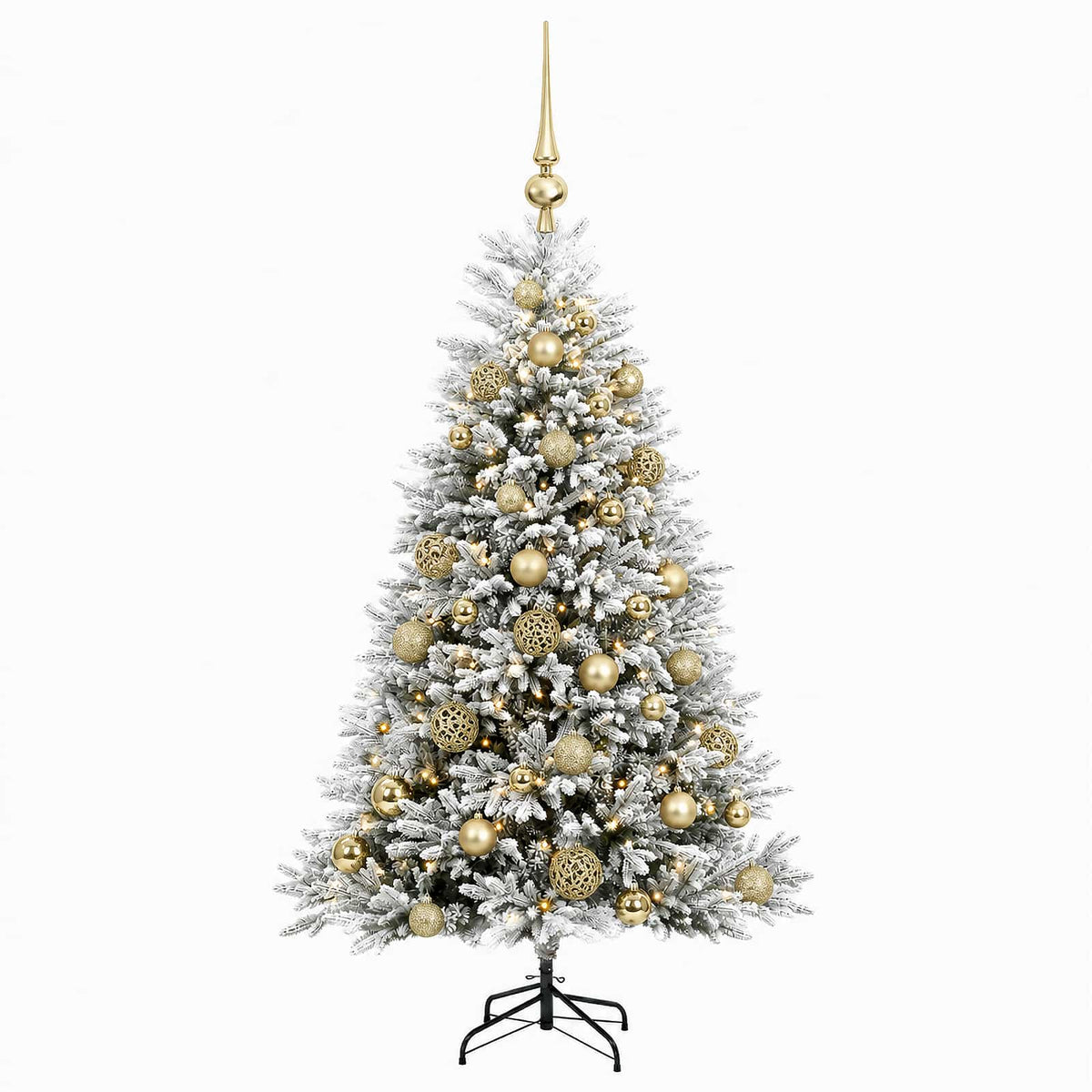 Artificial Christmas Tree with Bauble 150 cm 150 LEDs